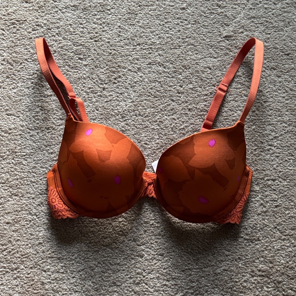 Auden Rust Lace Accent Bra